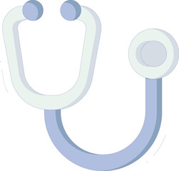 healthy life icons stethoscope and doctor
