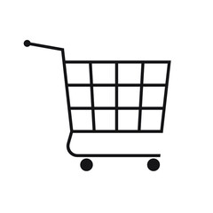 Trolley icon. Shopping cart icon.