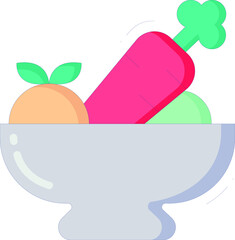 healthy life icons vegetables and vegetarian