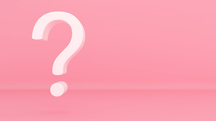 Love question,Image of questions and thoughts,doubts,asking questions and reasoning,3d rendering