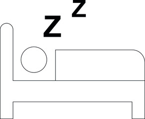 healthy life icons sleep and bedroom