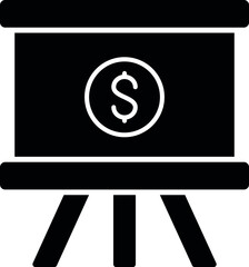 finance icons presentation and conference