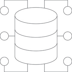 data management icons electronics and internet