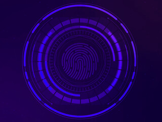 3d illustration Abstract futuristic electronic circuit technology background
