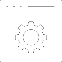 data analytics icons settings and setup