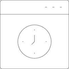 data analytics icons deadline and time