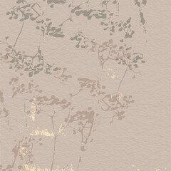 Floral rustic background with hand drawn doodle flowers and botanical elements