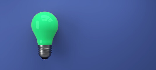 old classic light bulb in front of background - 3D Illustration
