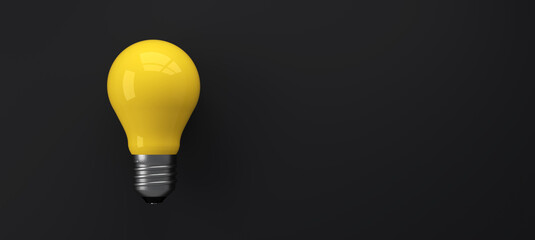 old classic light bulb in front of background - 3D Illustration