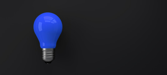 old classic light bulb in front of background - 3D Illustration