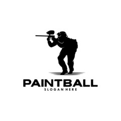 paintball team logo design template