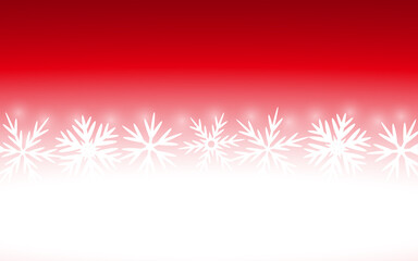 Christmas red background with snowflakes. 