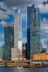 Fototapeta premium View of the skyscrapers in Manhattan, New York, USA
