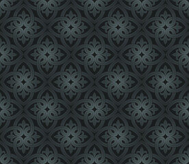 dark floral ornamental pattern background