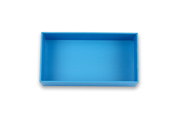 open blue box, gift box isolated from background