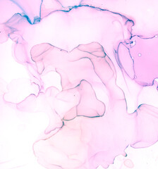 Alcohol Ink Texture. Art Light Grunge Print. Mix