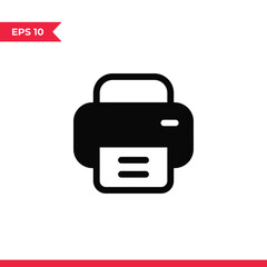 Printer icon vector. Print sign