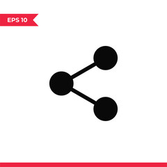 Share icon vector. Share sign