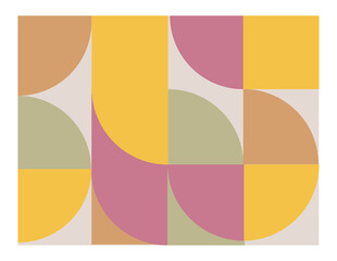 Obraz premium Minimal abstract background design, geometric posters, vector card template with primitive shapes elements, modern hipster style 