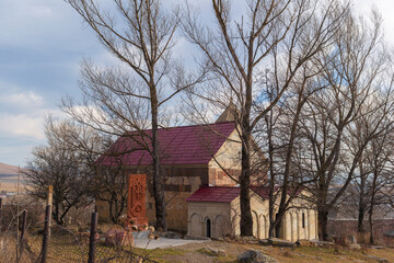 Fototapeta na wymiar St. Hovhannes Karapet (St. John the Baptist) Catholic church in Metsavan village