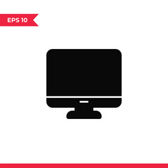 Monitor icon vector. Screen sign