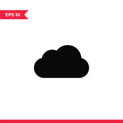 Cloud icon vector. Weather sign
