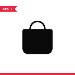 Shopping bag icon vector. Bag sign