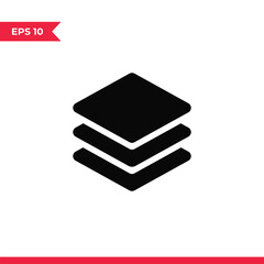 Layers icon vector. Layer sign