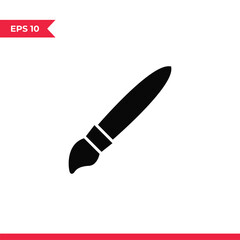 Brush icon vector. Paintbrush sign