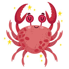 crab undersea life