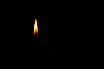 Close-up of a candle flame
