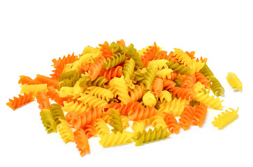 Three colored pasta