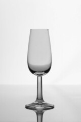 glass on a white background