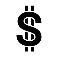 Dollar sign icon. Vector object