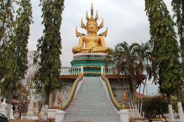 buddhist temple (wat phouang keo) - khong island - laos
