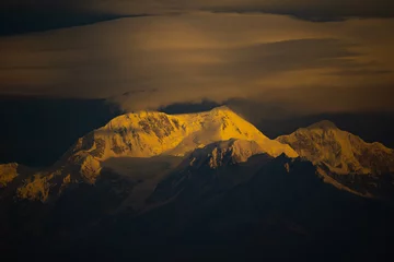 Zelfklevend Fotobehang Kangchenjunga Himalaya-berg in Darjeeling, India