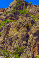 Rock pillars in Valley of Ghosts of the mountain range Demerji,