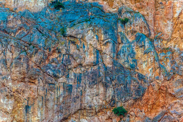 multicolored mountains in Crimea, rocks