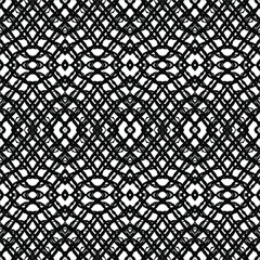 Black-White Abstract Motifs Pattern. Decoration  for Interior, Exterior, Carpet, Textile, Garment, Cloth, Silk, Tile, Plastic, Paper, Wrapping, Wallpaper, Pillow, Sofa, Henna, Background, Ect