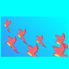 Fire birds