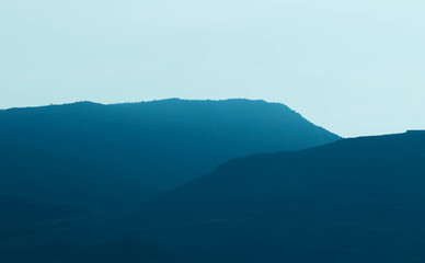 Obraz premium fog over the mountains