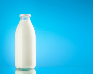 Milk glass bottle