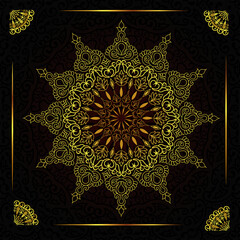 Luxury mandala background design 