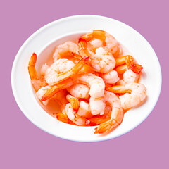 shrimp food boiled prawns seafood meal shrimps snack on the table copy space food background rustic