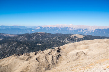 Panoramic view from the peak of Tahtali