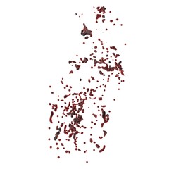 3D illustration of realistic blood splash
