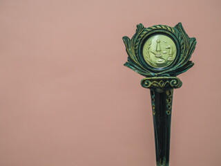 Chess trophy with copy space