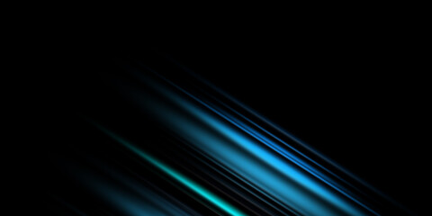 Abstract blue stripe diagonal lines light on dark blue background