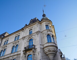 Fototapeta na wymiar Old building in the center of Ljubljana, Slovenia