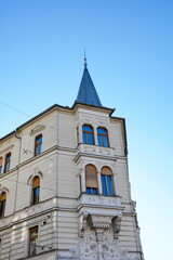 Old building in the center of Ljubljana, Slovenia